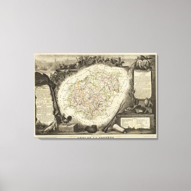 Skog och landskap canvastryck (Framsida)