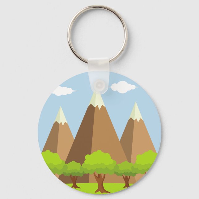 Skog och Toppar Nyckelring (Framsida)