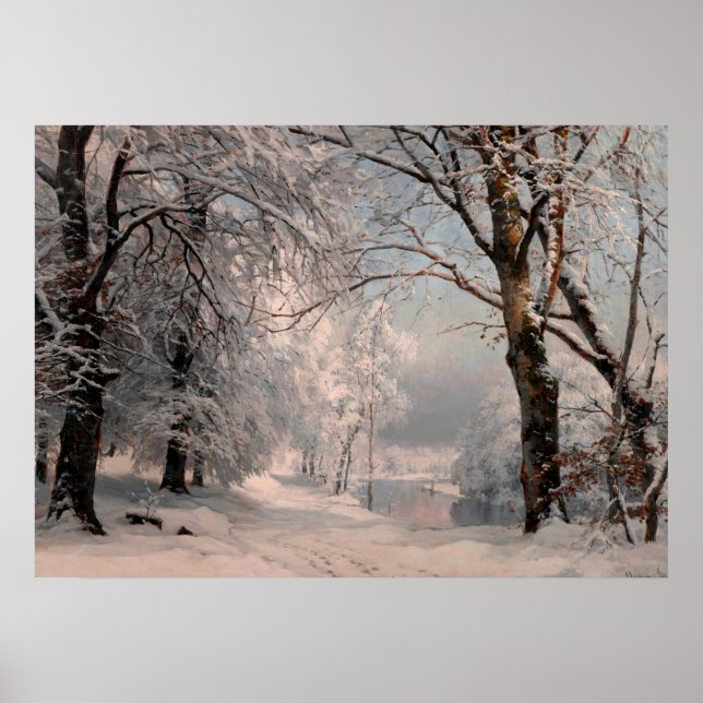 Skog om vintern poster (Framsidan)