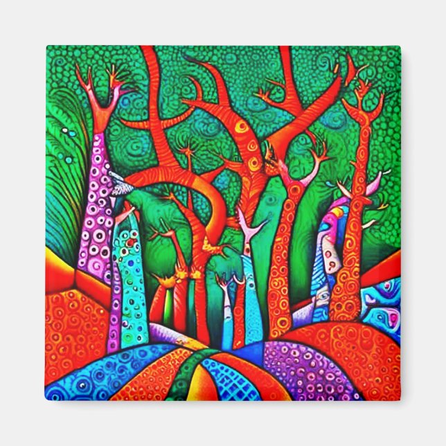 Skog på Backe Magnet (Framsidan)