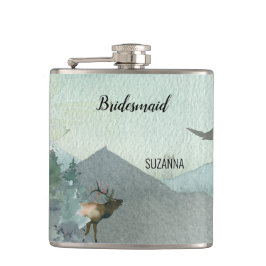 Skog Rustic Gräs Bridesmaid Bröllop Fickplunta