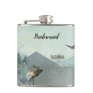 Skog Rustic Gräs Bridesmaid Bröllop Fickplunta