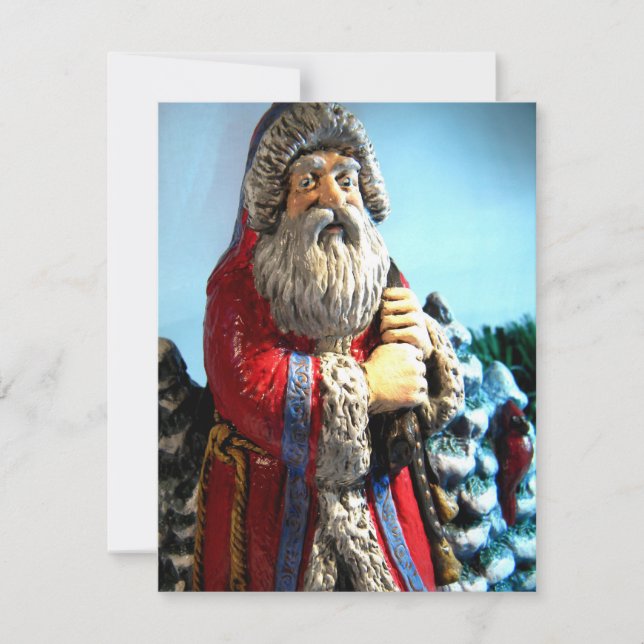 Skog Santa mig Julkort (Framsida)