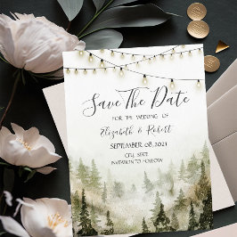 Skog,Skogsmark,Tall, Ljus Save The Date Spara Datumet