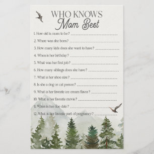 skog skogsmark vem vet mamma bäst baby shower