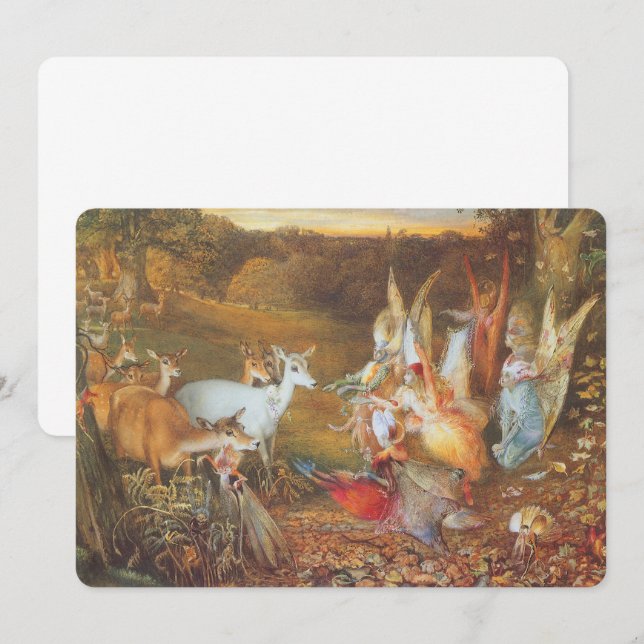 Skog som har köpts av konstnären John Anster Fitzg Inbjudningar (Fram/baksida)