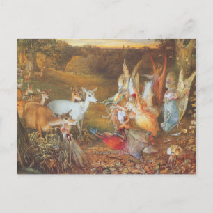 Skog som har köpts av konstnären John Anster Fitzg Vykort