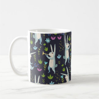 Skog. sömlös mönster kaffemugg