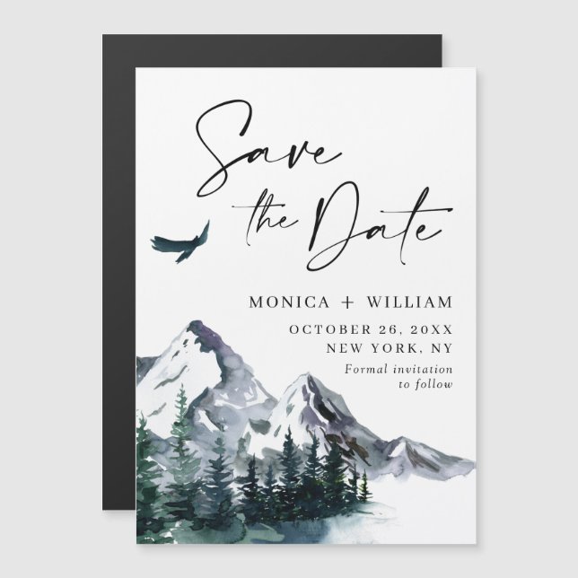 Skog sparar datumkortet (Fram/baksida)