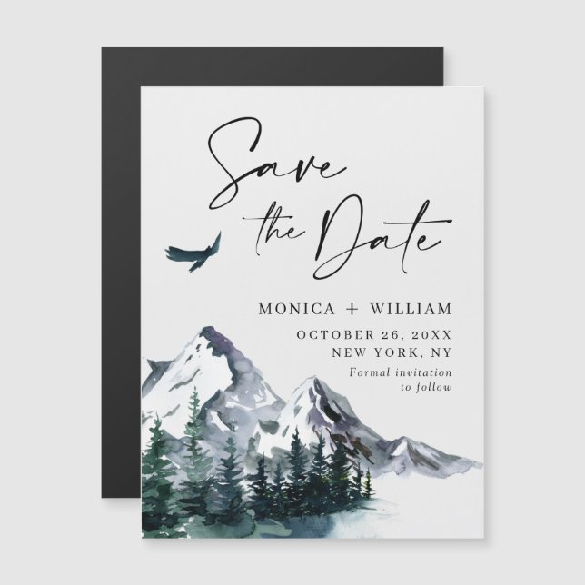 Skog sparar datumkortet (Fram/baksida)