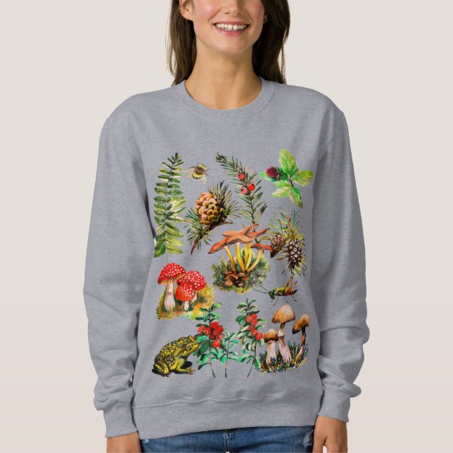 Skog, svampar av vild t shirt (Framsida)