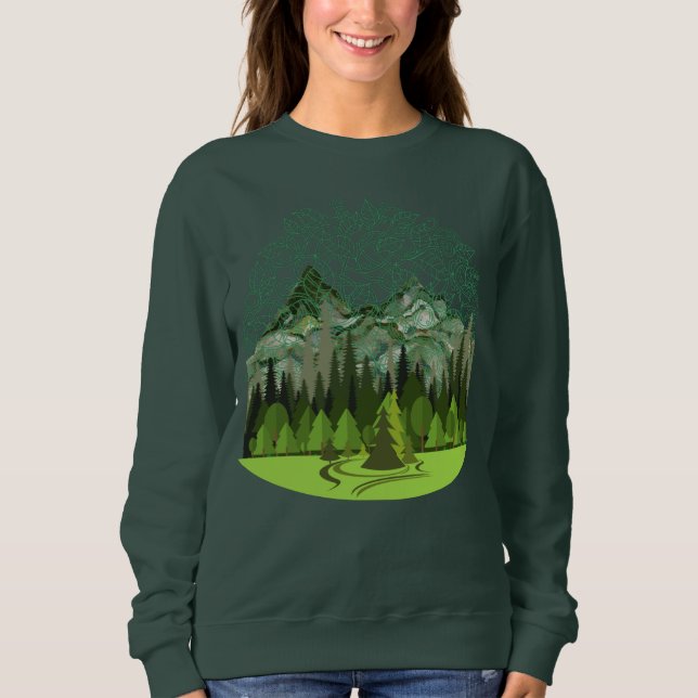 Skog, trä, natur t shirt (Framsida)