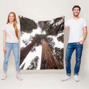 skog, träd fleecefilt