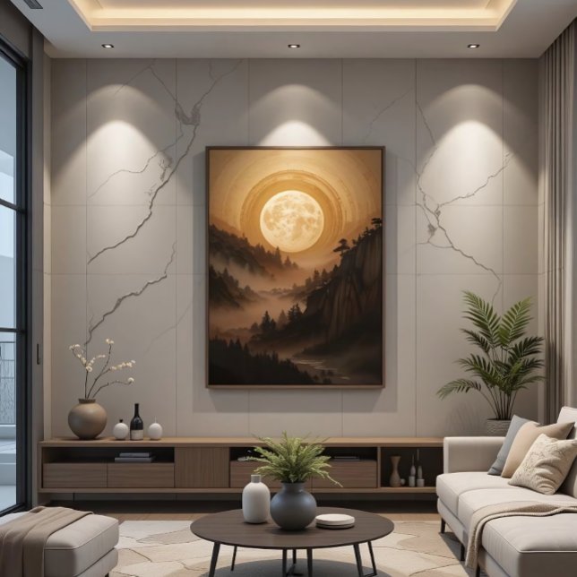 Skog under månsken poster (Skapare uppladdad)