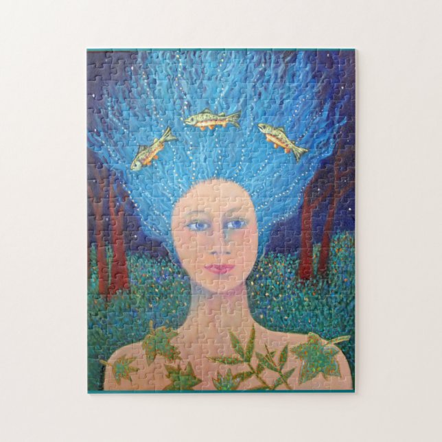 Skog Womam Pussel (Vertikal)