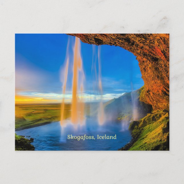 Skogafoss, Island Vykort (Framsida)