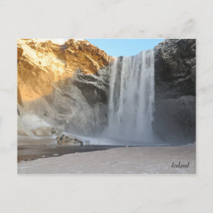 Skogafoss Island Vykort