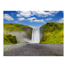 Skogafoss vattenfall i Island