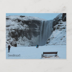 Skógafoss vattenfall, Skógá River, Söder om Island Vykort