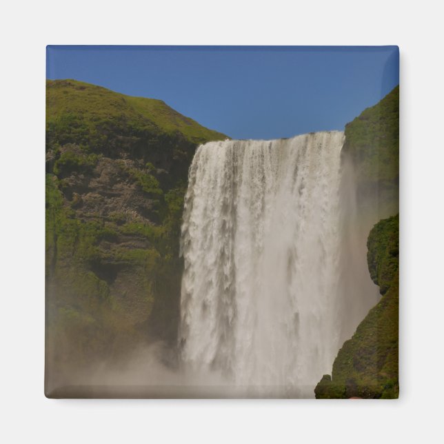 Skogafoss Waterfall Island Magnet (Framsidan)
