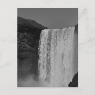 Skogafoss Waterfall Island Postcard Vykort