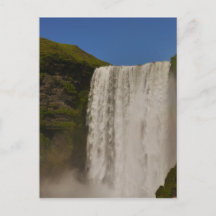 Skogafoss Waterfall Island Postcard