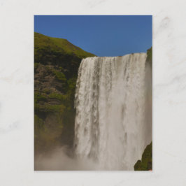 Skogafoss Waterfall Island Postcard Vykort