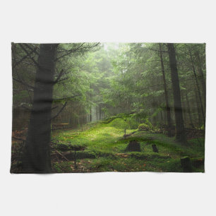 Skogar Auvergne Frankrike Kökshandduk