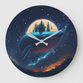 Skogar av havssabb från Humpback Whale Moonlight S Stor Klocka