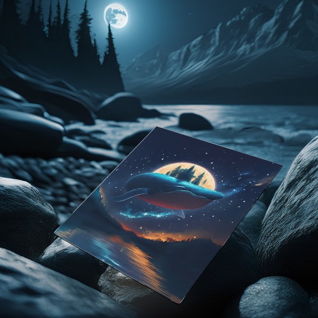 Skogar av havssabb från Humpback Whale Moonlight S Vykort (Skapare uppladdad)
