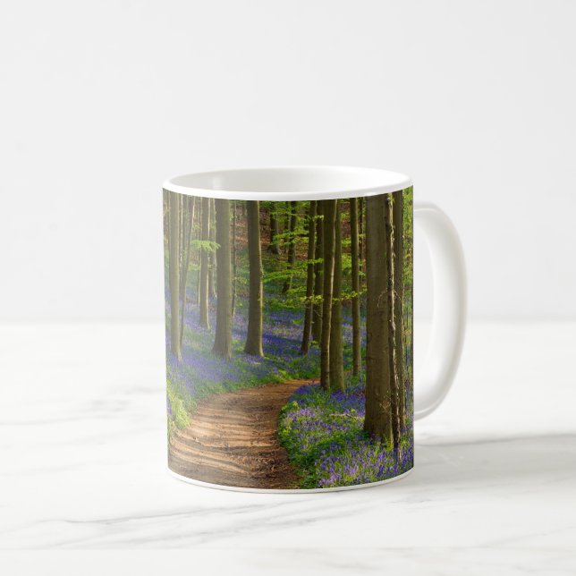 Skogar | Bluebell Forest i Belgien Kaffemugg (Framsida höger)