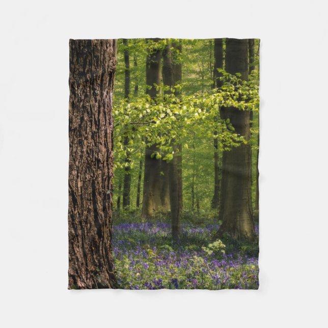 Skogar | Bluebells i Belgien Fleecefilt (Framsidan)