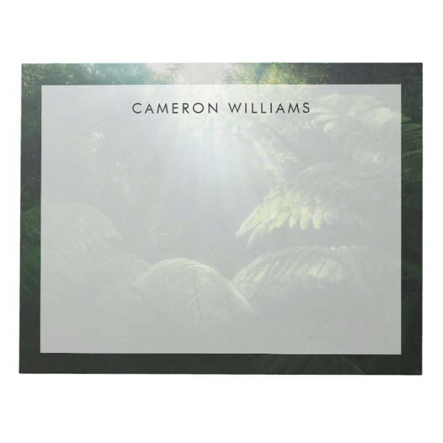 Skogar | Ferns i regnskog Anteckningsblock (Framsida)