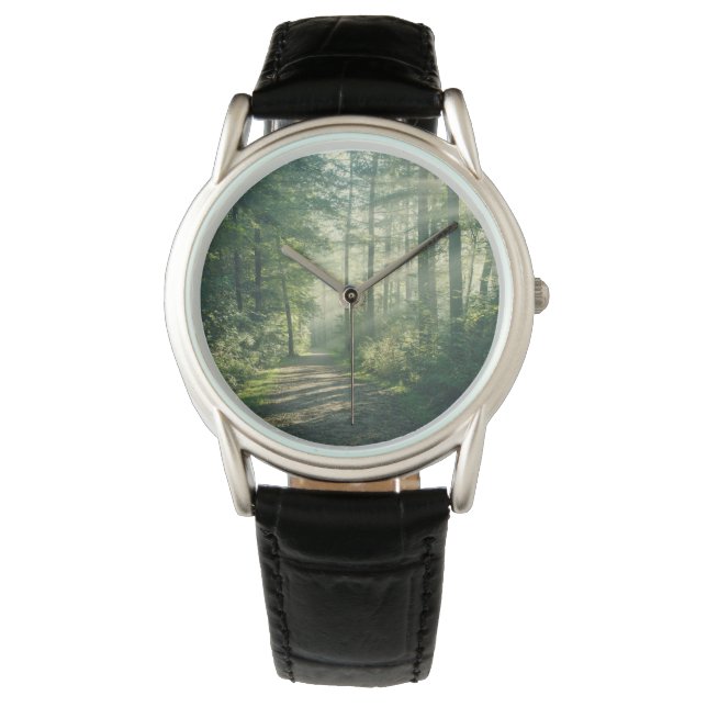 Skogar | Forest Väg Hamburg Tyskland Armbandsur (Framsida)