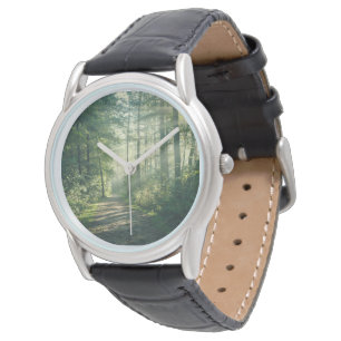 Skogar Forest Väg Hamburg Tyskland Armbandsur