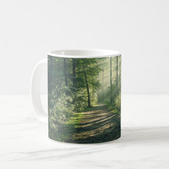 Skogar | Forest Väg Hamburg Tyskland Kaffemugg (Framsida vänster)