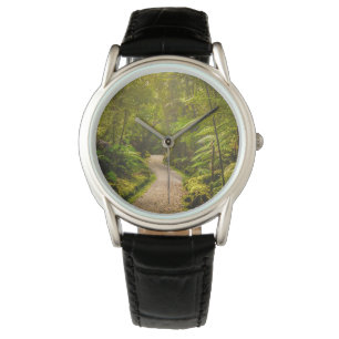 Skogar Fotväg in i skogen Armbandsur