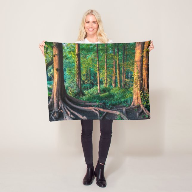 Skogar | Greenery & Woodland Fleecefilt (På plats)