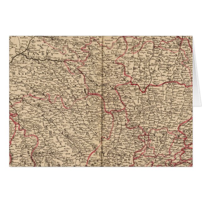 Skogar i Frankrike Hälsningskort (Framsidan Horizontal)