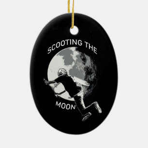 Skogar i Måne - Stunt Scooter Ceramic Ornament