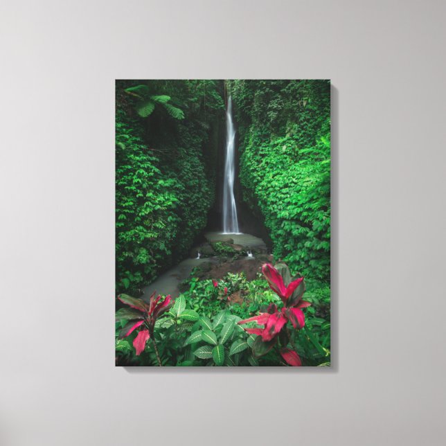 Skogar | Leke Leke Waterfalls på Bali Canvastryck (Framsida)