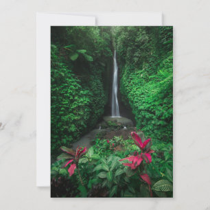 Skogar Leke Leke Waterfalls på Bali Tack Kort