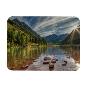 Skogar Maroon Klockor Colorado Magnet