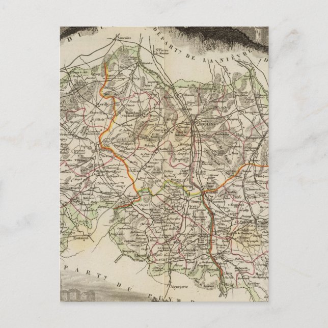 Skogar och stadsgränser vykort (Framsida)