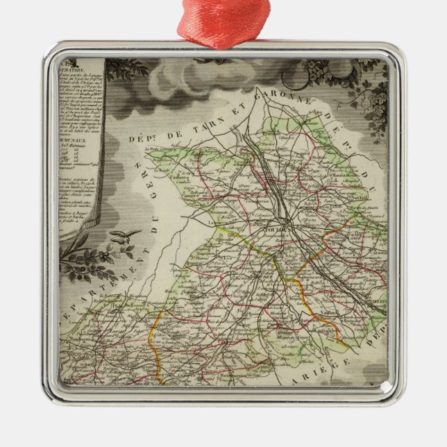 Skogar städer, städer julgransprydnad metall (Framsidan)