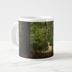 Skogar   Vit Hjort i Skogen Jumbo Mugg