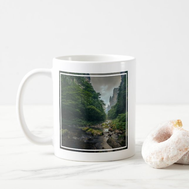 Skogar | Zhangjiajie nationalskogspark Kaffemugg (Med munk)