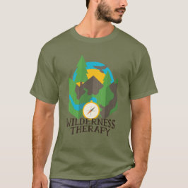 Skogarna Compass Travel vid Wilderness Therapy-ber T Shirt
