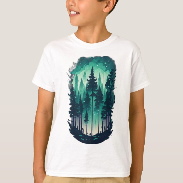 Skogarna gräs i landskapet Kids T Shirt (Framsida)