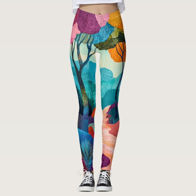 Skogarna i hösten leggings (Framsida)